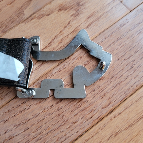 Y2K Joshua Perets Yorkie Dog Brand Buckle Crystals XXS - Picture 6 of 10